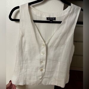 J. Crew Women’s Slim Fit linen blend vest